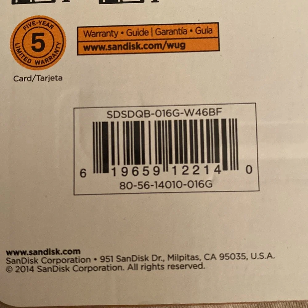 SanDisk includes sd